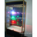 Free Standing Glass Display Cabinet with LED Light & lock